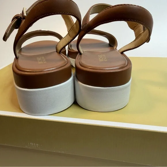 Michael Kors Darcy Flatform Sandal- luggage color- size 7- new in box - Picture 4 of 6